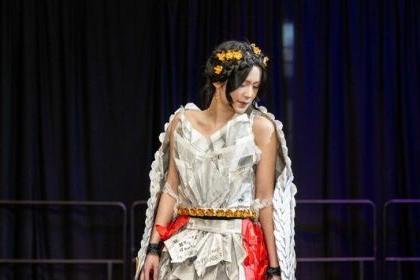 University of the Pacific students show off sustainable clothing at the annual Green Fashion Show.